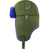 Arctic Cub Trapper Hat, Light Khaki with Blue Trim - Hats - 1 - thumbnail