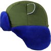 Arctic Cub Trapper Hat, Light Khaki with Blue Trim - Hats - 3