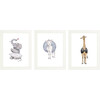 Set of 3 Fancy Animals Prints, Tiaras - Art - 1 - thumbnail