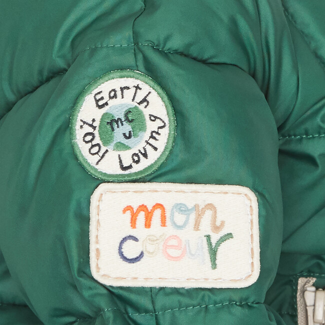 Puffer Jacket, Green - Coats - 8
