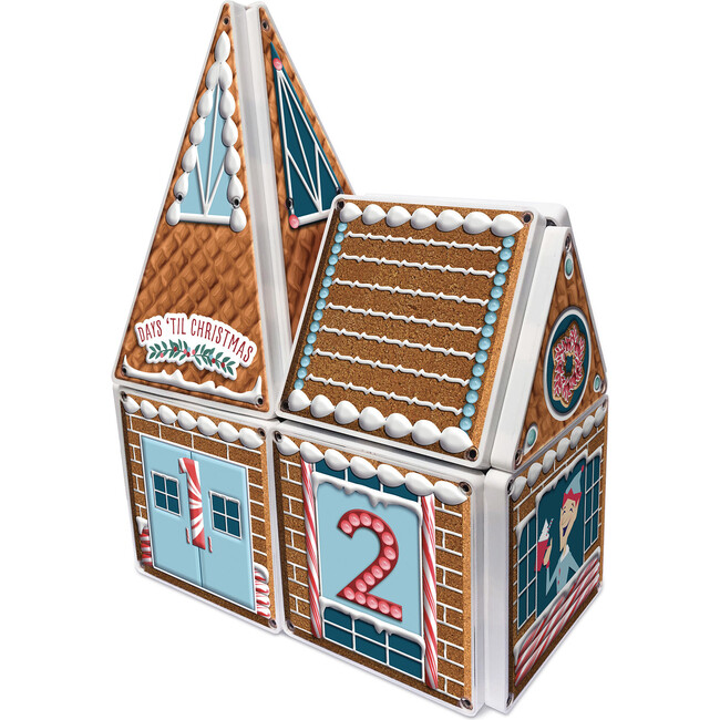 Gingerbread Advent Calendar Magna-Tiles Structure Set