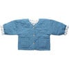 Twister Jacket, Cornflower Blue Linen - Jackets - 1 - thumbnail