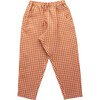 Jumping Jack Trousers, Rose Caramel Check Linen - Pants - 1 - thumbnail
