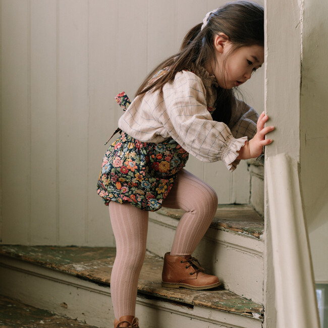 Jump Rope Romper, Heirloom Liberty Print Cotton - Rompers - 3