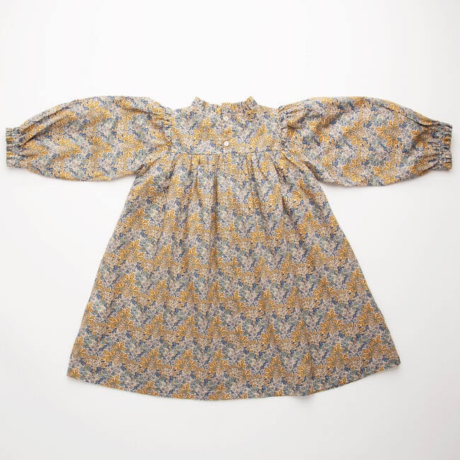 Marbles Dress, Aubrey Forest Liberty Print Cotton - Dresses - 7