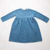 Hopscotch Dress, Cornflower Blue Linen - Dresses - 7