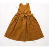 Conkers Pinafore, Burnt Caramel Linen - Dresses - 7