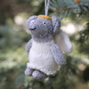 Angel Mouse Holiday Ornament, Grey - Ornaments - 2