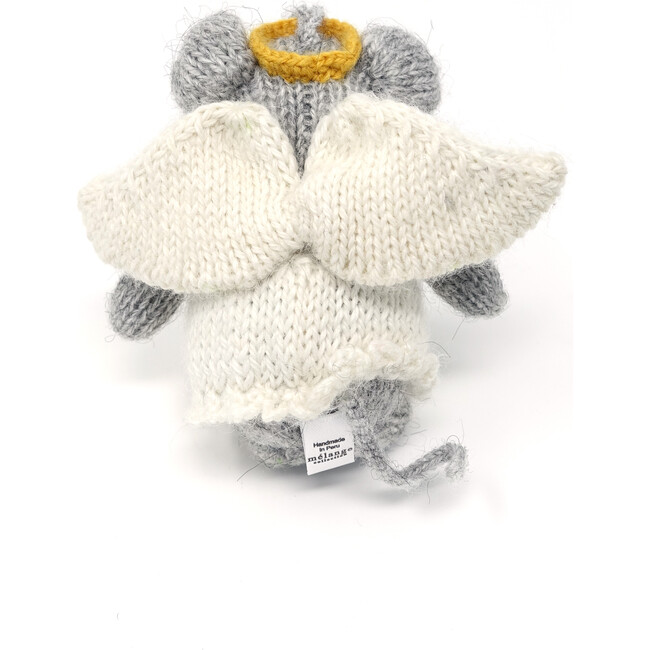 Angel Mouse Holiday Ornament, Grey - Ornaments - 3