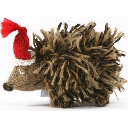 Holiday Hedgehog Ornament, Brown