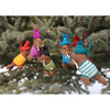 Set of 6 Winter Walrus Holiday Ornaments, Brown - Ornaments - 4