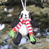 Set of 2 Holiday Panda Ornaments, White/Black - Ornaments - 4