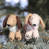 Set of 2 Holiday Sweater Dachshunds Ornaments, Brown - Ornaments - 5