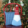 Santa Cone Pillow, Blue - Accents - 3