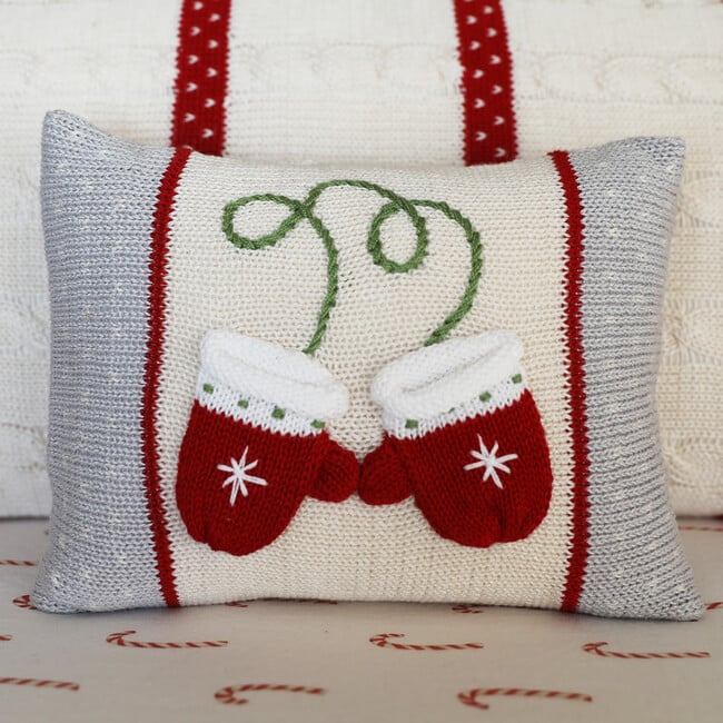 Mini Mitten Pillow, Red - Accents - 2