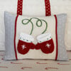 Mini Mitten Pillow, Red - Accents - 2