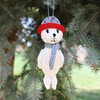 Seal Holiday Ornament, White - Ornaments - 2