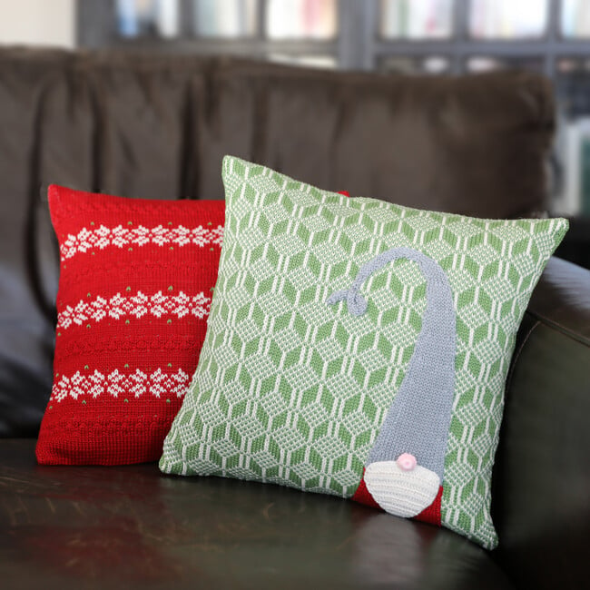 Gnome Pillow, Green - Accents - 3