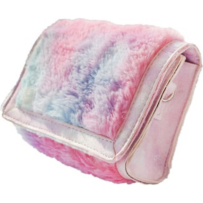 Fur Bag With Chain, Tie Dye