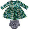 Songbird Dress Set, Evergreen Peacocks - Dresses - 2