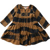Penelope Dress, Navy & Gold Tie Dye - Dresses - 1 - thumbnail