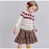 Fair Isle Sweater, Cream & Brick Red Fair Isle - Sweaters - 2