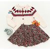 Fair Isle Sweater, Cream & Brick Red Fair Isle - Sweaters - 5