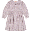 The Little Ruffle Collar Dress, Khaki & Blush Floral - Dresses - 1 - thumbnail