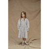 The Little Ruffle Collar Dress, Khaki & Blush Floral - Dresses - 2
