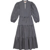 Women's Voyage Dress, Denim Dot - Dresses - 1 - thumbnail