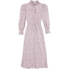 Women's Carey Smocked Dress,Khaki and Blush Floral - Dresses - 1 - thumbnail