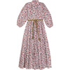 Women's Autumn Nehru Collar Dress, Autumn Florals - Dresses - 1 - thumbnail