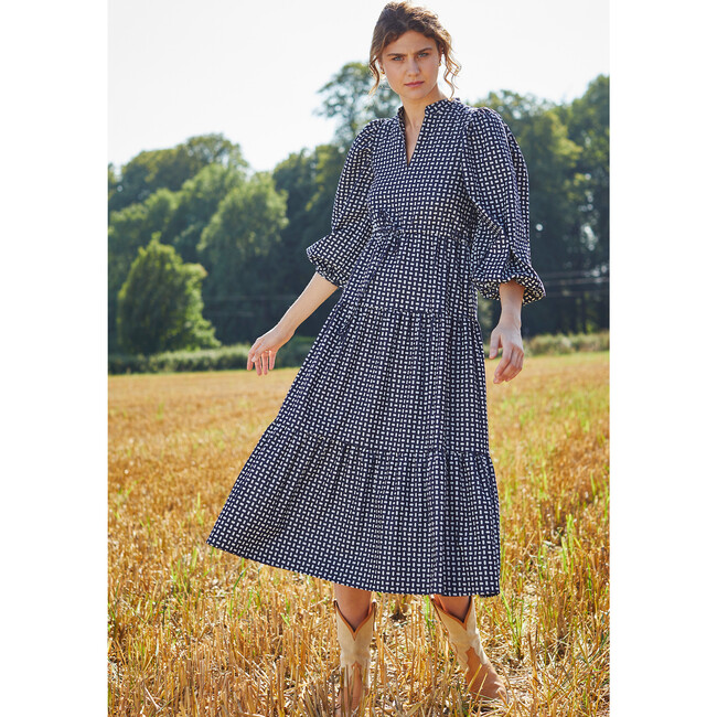 Women's Voyage Dress, Denim Dot - Dresses - 2