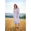 Women's Carey Smocked Dress,Khaki and Blush Floral - Dresses - 2