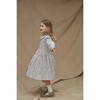 The Little Ruffle Collar Dress, Khaki & Blush Floral - Dresses - 6