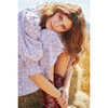 Women's Carey Smocked Dress,Khaki and Blush Floral - Dresses - 3