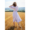 Women's Carey Smocked Dress,Khaki and Blush Floral - Dresses - 4