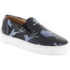 Slip On Sneaker in Printed Leather, Blue - Sneakers - 2