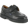 College Shoe with Velcro in Smooth Leather, Black - Loafers - 2