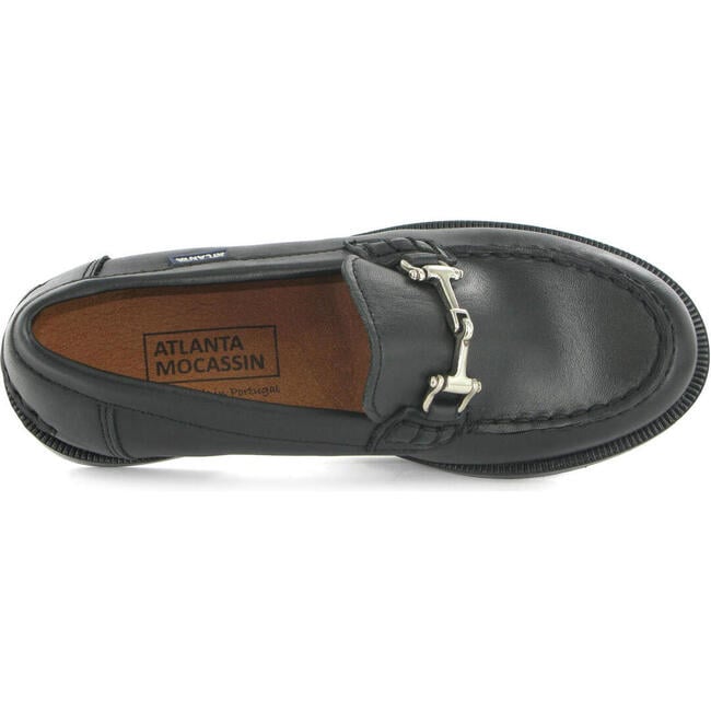 College Shoe in Smooth Leather, Black - Loafers - 5