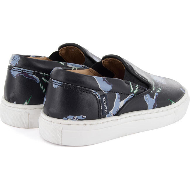 Slip On Sneaker in Printed Leather, Blue - Sneakers - 4