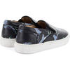 Slip On Sneaker in Printed Leather, Blue - Sneakers - 4