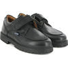 College Shoe with Velcro in Smooth Leather, Black - Loafers - 3 - thumbnail