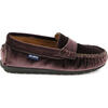 Penny Moccasin in Velvet, Brown - Loafers - 1 - thumbnail
