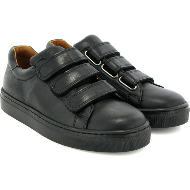 Three Straps Sneaker, Black - Sneakers - 3