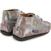 Moccasin Boot in Printed Leather, Grey - Boots - 4