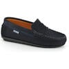 Penny Moccasin in Nubuck, Navy - Loafers - 2