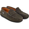 Penny Moccasin in Nubuck, Dark Brown - Loafers - 3