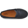 Penny Moccasin in Nubuck, Navy - Loafers - 4