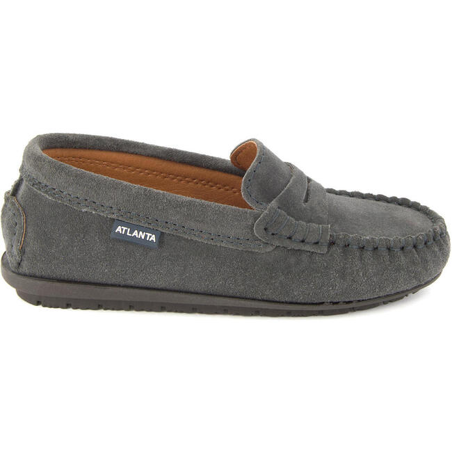 Penny Moccasin in Suede, Grey